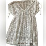 Miken Swim or bathing suit lace coverup or robe, size Large in beige. Photo 0