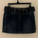 adorable vintage denim mini skirt size 1 with cute belt Photo 0
