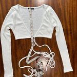 PaperMoon  Crop Top‎ White - Size S. Photo 6