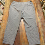 Investments Women's  Plaid Ankle Pants Size 16 Black Multi-color Photo 11