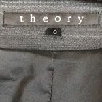 Theory  Women’s Virgin Wool Dark Gray Pinstripe 2-Button Blazer Photo 6