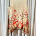 Cal Style Tunic Floral Print Sleeveless Top Size XL Pink Photo 8