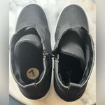 Qupid  Black High-Top Platform Wedge Pull On Plimsoll Almond Toe Sneakers Sz 7 Photo 6