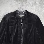 Coldwater Creek Velvet Blazer Jacket Black Womens Size 12 Classic Chic Gothic Photo 3
