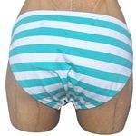 Ralph Lauren Polo Green and White Awning Striped Bikini Bottoms Size Medium Photo 1