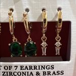 Piper K | Emerald Green Cubic Zirconia Earring Set Photo 3