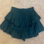 Dark Green Ruffle Skort Photo 0