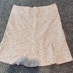 Princess Polly Leopard Print Mini Skirt | Size 2 | Pink & Cream Photo 3