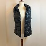 Weatherproof  Women's Shiny Black Hooded Vest‎ Size Small Photo 4