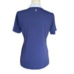 Smith & Quinn women's small blue and white short sleeve pullover polo top Photo 3