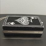 Alessia | Ace Of Spades ♠️ Beaded Clutch w/ Crossbody Black Photo 2