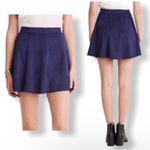 Forever 21 SZ XS navy suede skater skirt Photo 1