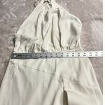 Michelle Mason Midi Dress Women's 2 Off White Gown Halter Sleeveless Open Back Photo 10