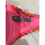 Aerie Pink Halter Neck Floral Lace Trim Push-Up Nina Bikini Top Women's Size 36D Photo 4