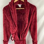 Liz Claiborne  Sleepwear Plush Red Robe Size Small Photo 1