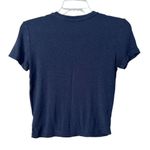 American Eagle  Black Striped Short Sleeve T Shirt Sz XS Photo 1