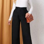 SheIn Black Paper Bag Pants  Photo 0