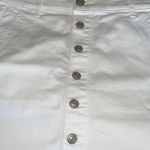American Eagle NWOT OUTFITTERS WHITE BUTTON FRONT HI RISE A LINE MINI SKIRT Photo 2