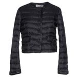 Italian Designer Marido Firenze Goose Puffer Coat Leather Trim Size 0 Photo 0