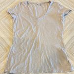 James Perse  Gray V-Neck Women's Top Size 2 Photo 0