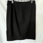White House | Black Market Pencil Skirt Black Side slit buttons Zip Closure 10 Photo 0