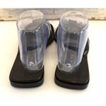 Gucci  Sandals Womens Size 8 Black Stripe Thong Flip Flop Square Toe Italy Photo 1