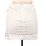 Lauren Ralph Lauren | White Mini Skirt W/ Side Pinstripe Size 14P Petite Photo 1