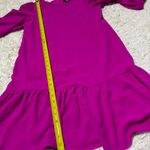 DKNY  Women’s Hot Pink Balloon Sleeve Shift Dress Skirt Bottom Blouson size 8 Photo 12