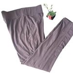 LOGO By Lori Goldstein Leggings Womens Pants Size XS Gray Side Panel Stripe Photo 0