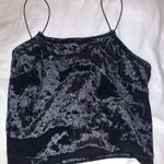 Target Black Velvet Crop Top Photo 0