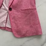 Talbots  Classic Linen Blazer Twill Pink Size 8P coastal Preppy casual chic Photo 9
