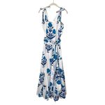 Victoria Dunn Womens Floral Sleeveless King Street Maxi Dress French Blue Large Photo 1