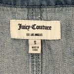 Juicy Couture  Chambray Romper Shortalls Sleeveless Collared Blue Small Y2K Photo 7