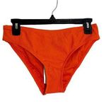 ANDIE Swim Ribbed Bikini Bottom Hipster Bottoms Siren Orange Size Medium NEW Photo 0