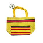 Karma Living HandcrayCotton Lime Small Tote Southwest Aztec Native Tribal Design Yellow Photo 2