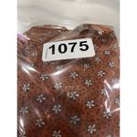 Dillards A Loves A‎ Pleated Print Dress Long Sleeve Burnt Orange Size Large Photo 6