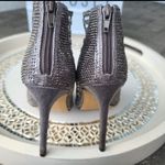 INC Kacela2 Caged pewter/silver rhinestone high heel booties sz 7.5 Photo 32
