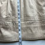 White House | Black Market Whbm ruffle front shirt dress with collar beige size 10 Photo 15