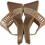 Italina ☻︎ Sparkly Baguette Crystal Wedge Heeled Sandals ☻︎ Rose Gold ☻︎ 7.5M Photo 11