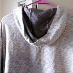 PINK - Victoria's Secret  cropped love pink" hoodie pullover sweater in gray and white size small. Photo 6