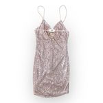 Revolve Saints + Secrets Rose Gold Sequined Mini Dress Size S Photo 3