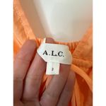 ALC Frank A.L.C. Lucca Coral Ruffle Tiered Mini Dress With Plunge Neckline Size 2 Photo 4