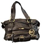 Michael Kors NEW Black Leather Satchel Photo 0
