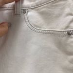 White House | Black Market White House, black market, white denim, rhinestones embellished skirt size 10 Photo 7