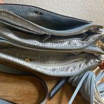 Women’s Light Blue Faux Leather Tassel Crossbody Purse handbag Photo 7