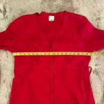 Motherhood Women’s Red  Maternity Button Up Photo 5