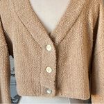 Wild Fable Sweater  Comfy Shrug Fluffy Cardigan Button Crop Womens XS Oversized Photo 3