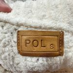 POL Women’s Cable Knit Chunky Crewneck Chenille Knit Sweater Oversized Ivory S Photo 8