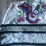 ZARA TRF Collection Women’s Ivory Floral Embroidered Cardigan Kimono Size L/XL Photo 1