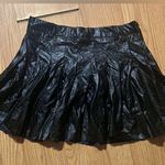 Love by Design NWT Black pleated faux ‘pleather’ mini skirt ladies/jrs Medium Photo 0